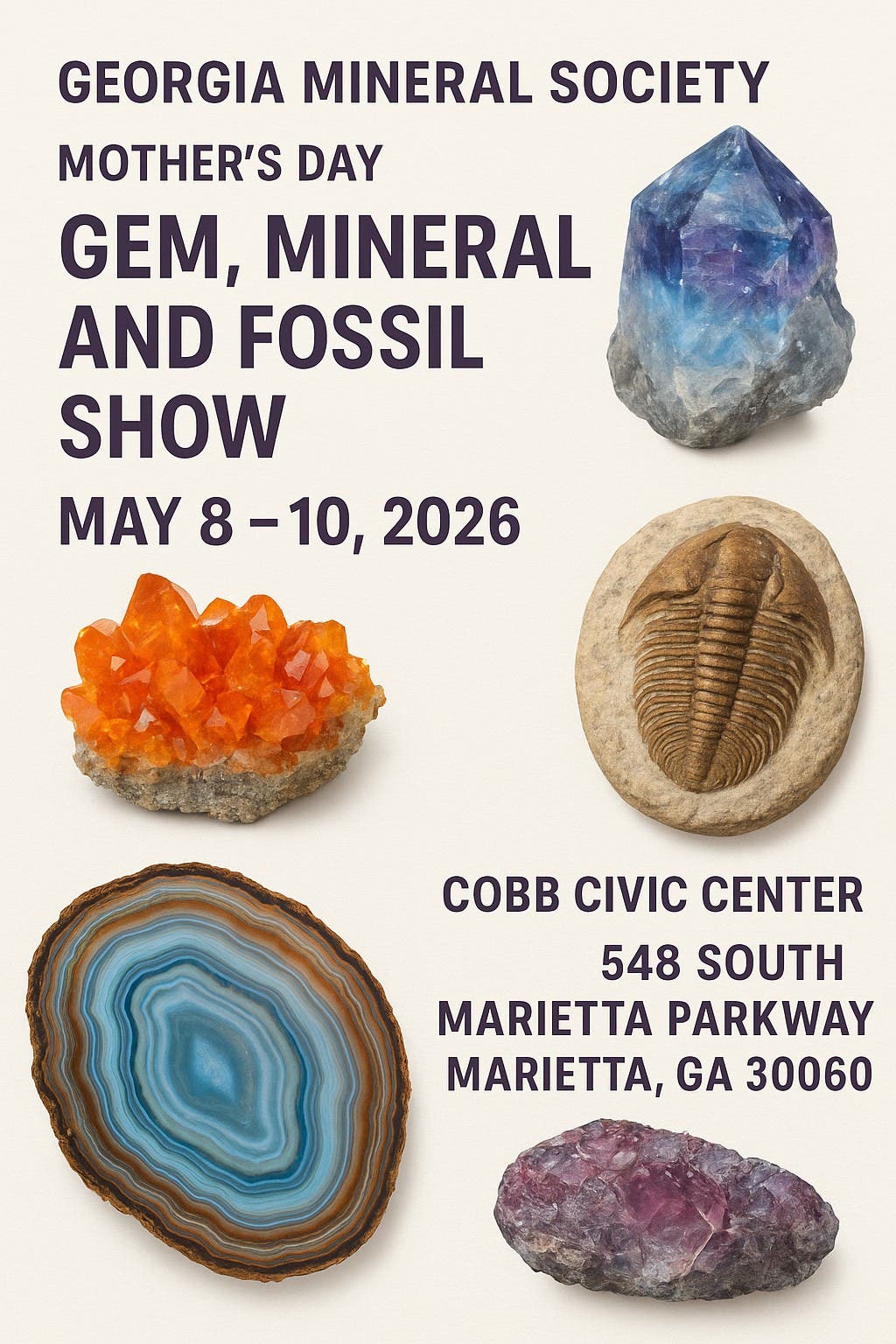 Georgia Mineral Society 57th Annual Mother's Day Gem and Mineral Show