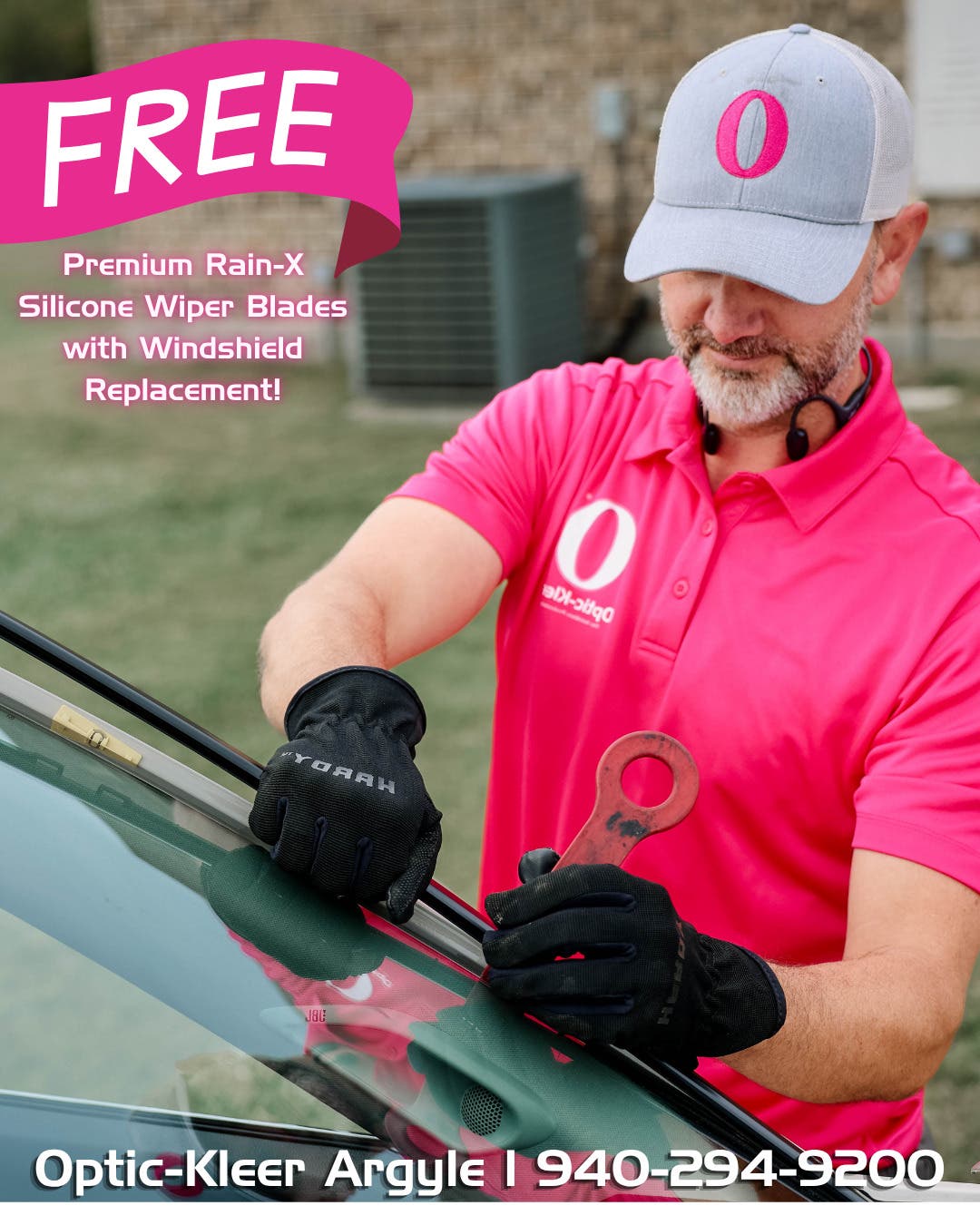 Free Premium Rain-X Silicone Wiper Blades Optic-Kleer Argyle