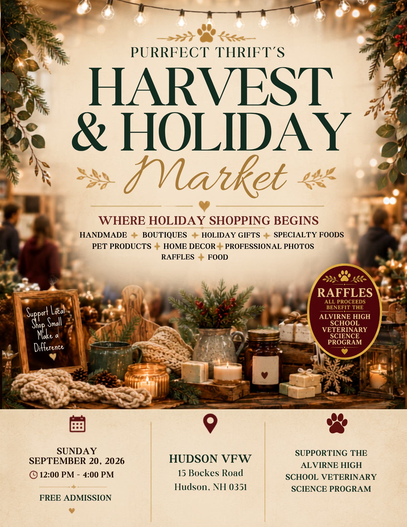 Purrfect Thrift’s Harvest & Holiday Market – Where Holiday Shopping Begins