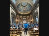The group performed a formal concert at a cathedral in Paris in June 2026.