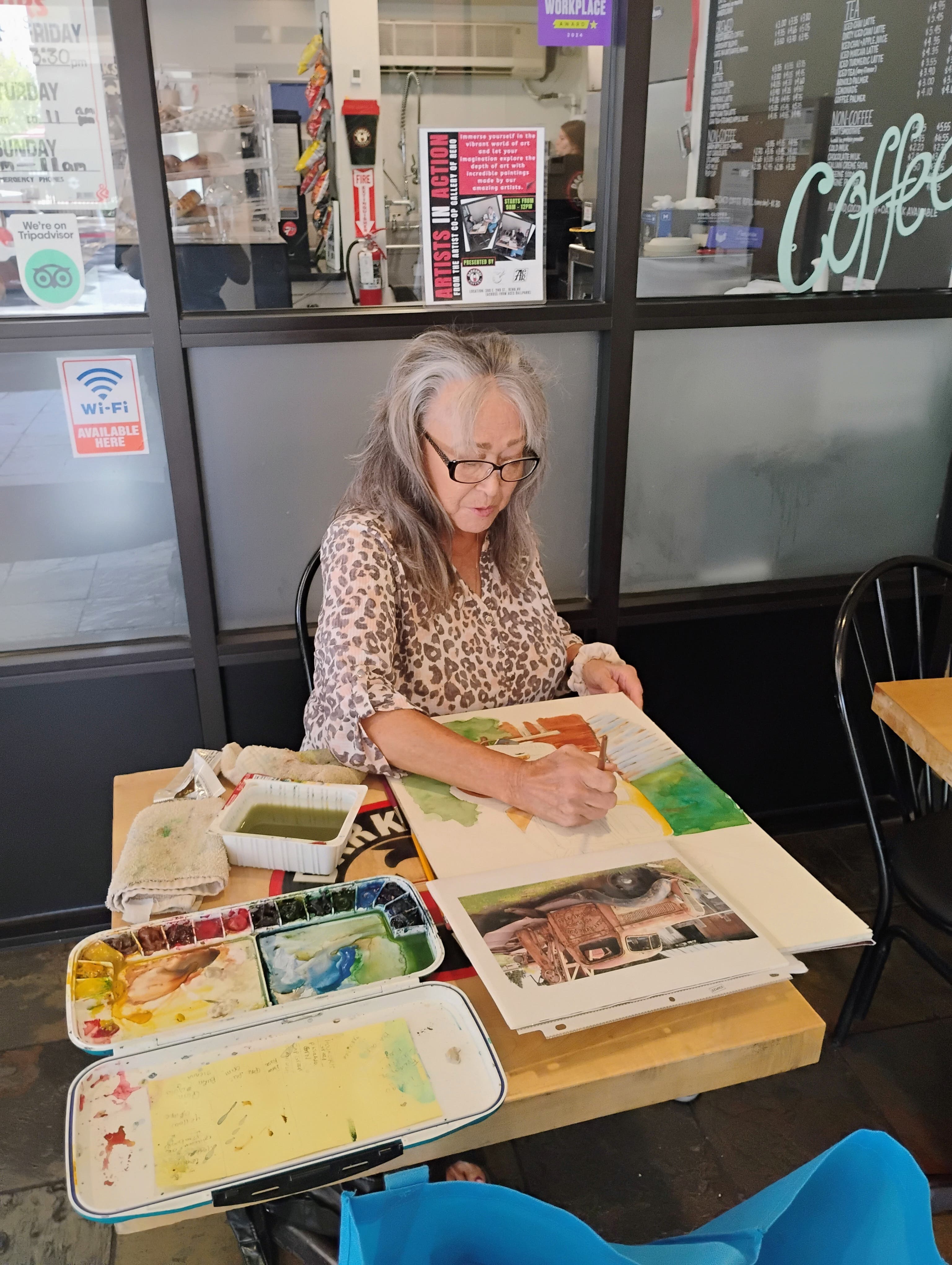 Artist in Action - Linda Parisi