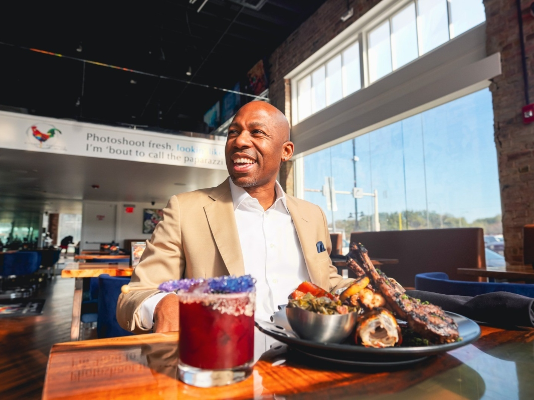 Attorney and restaurateur Kevin Kelley brings his Southern comfort food concept to Times Square.
