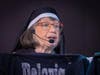 Carol Buckenmeyer plays the role of Deloris during Juniper Village at Mount Joy's production of Sister Act Sr. 