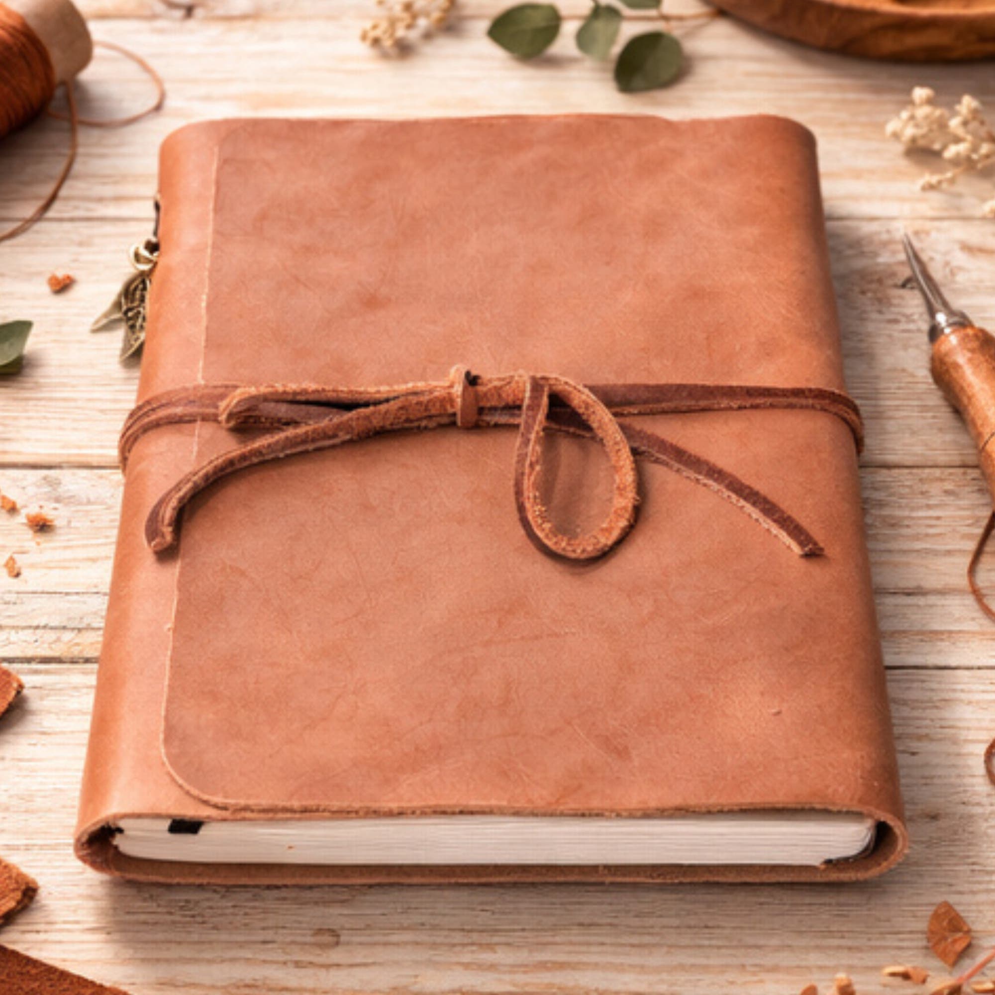 Handcrafted Leather Journal Workshop