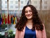 Latin Caucus founder and Unanue Institute student worker Maria Elena Lugo ’25, is a Diplomacy and International Relations major. She attends the School of Diplomacy’s B.S./M.A. five-year program with Graduate Institute, Geneva.