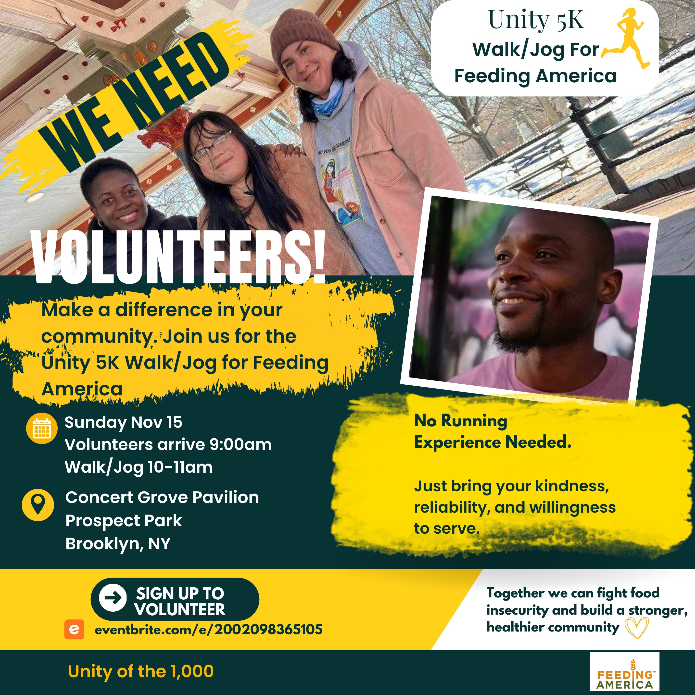 Volunteers Wanted for Free Community 5K in Prospect Park — November 15