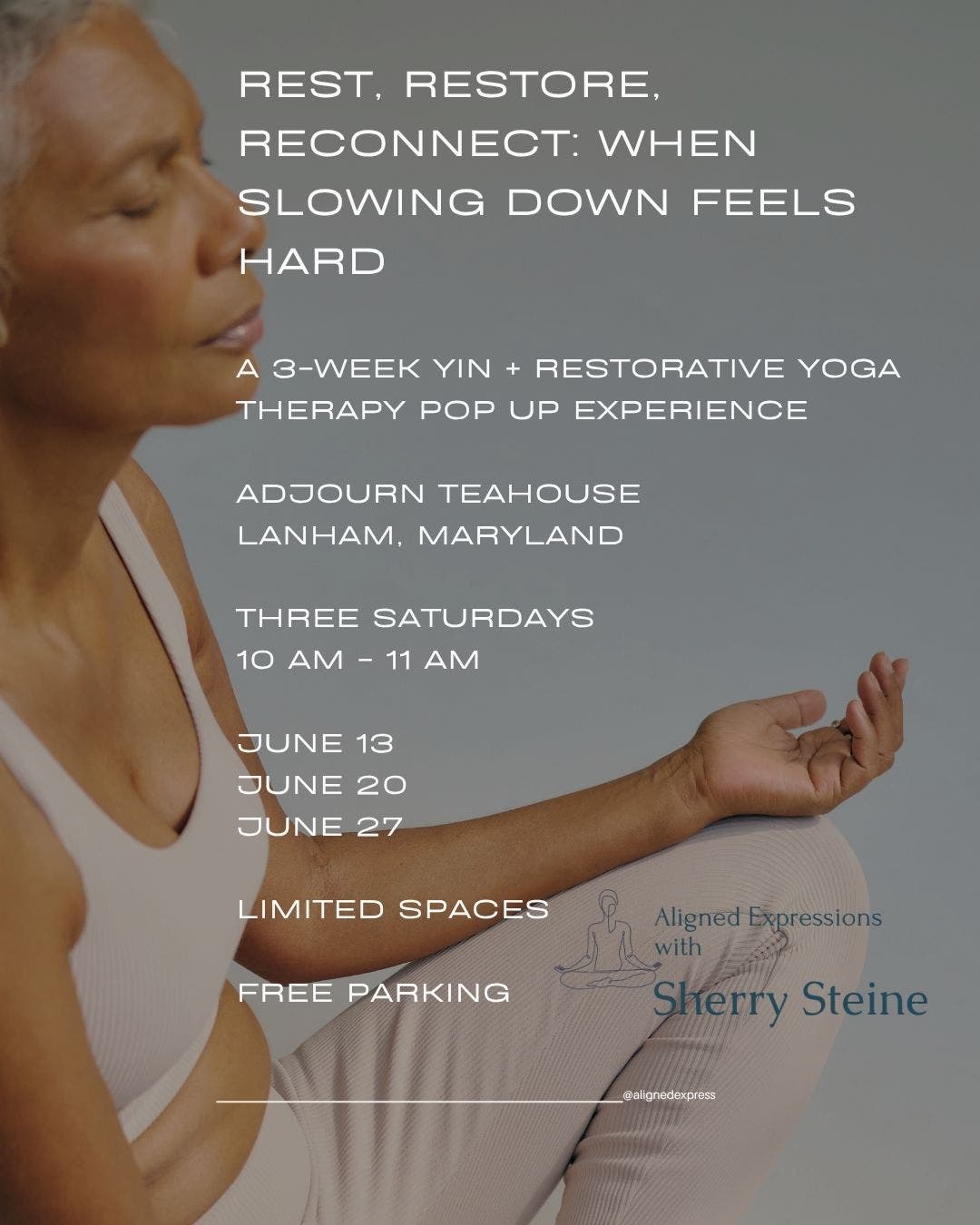 Rest, Restore, Reconnect: 3 Week Yin & Restorative Popup Yoga Experience