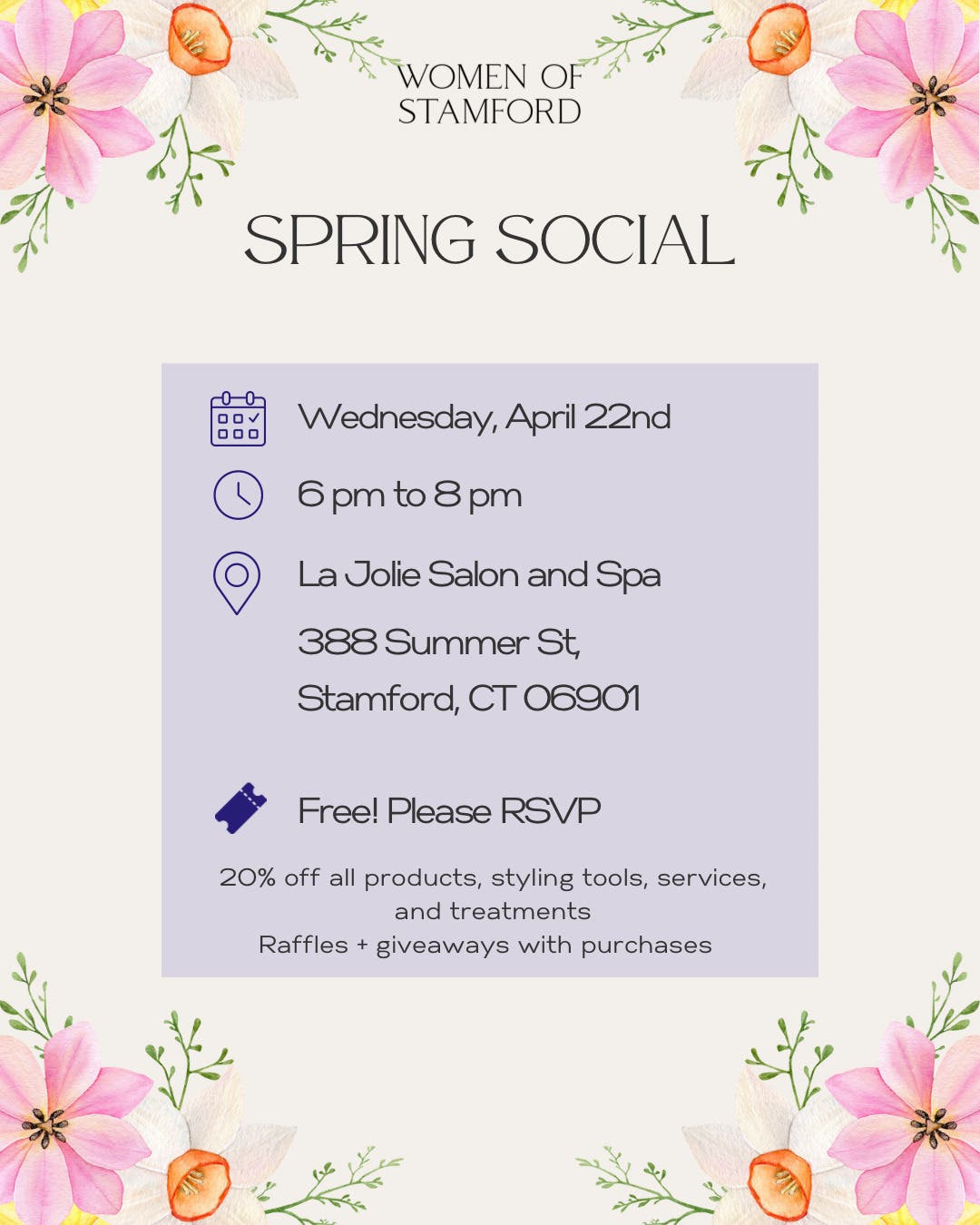 Women of Stamford Spring Social