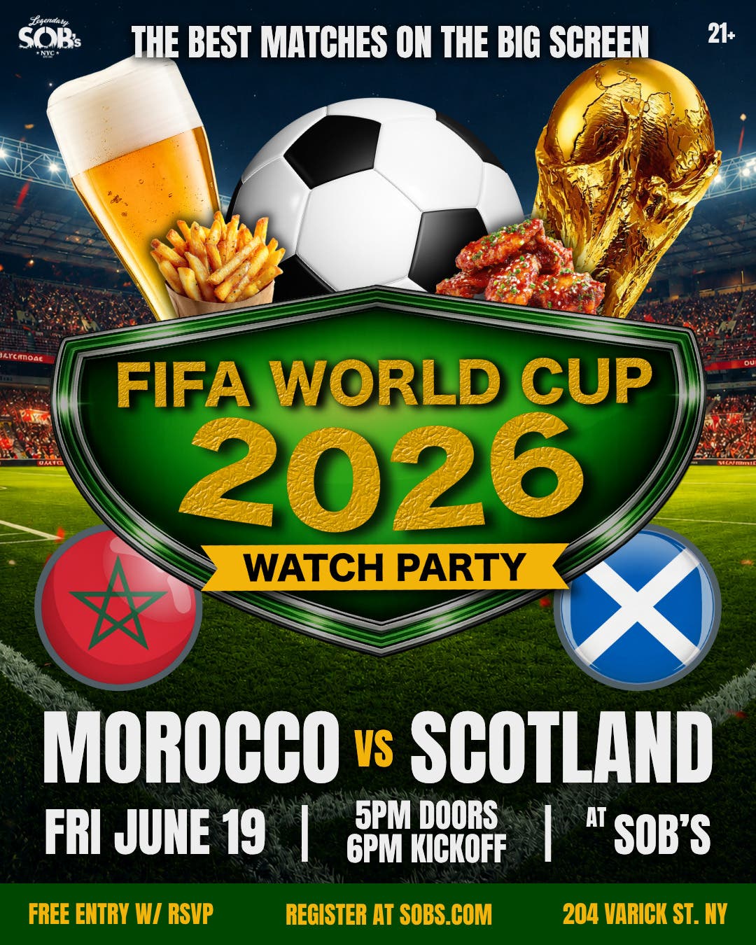 Fifa World Cup 2026 Watch Party: Morocco Vs Scotland