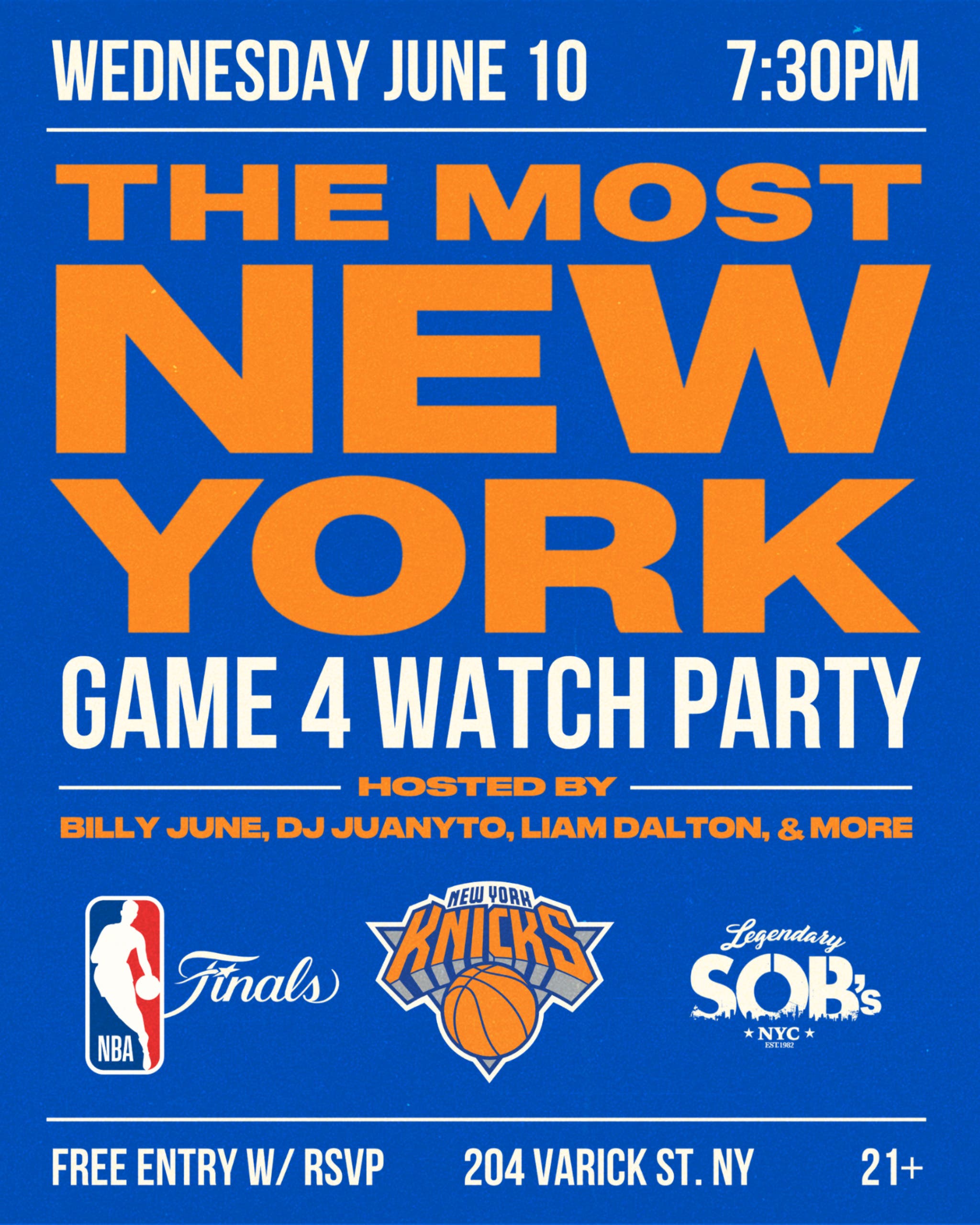 Knicks Watch Party: NBA FINALS GAME 4