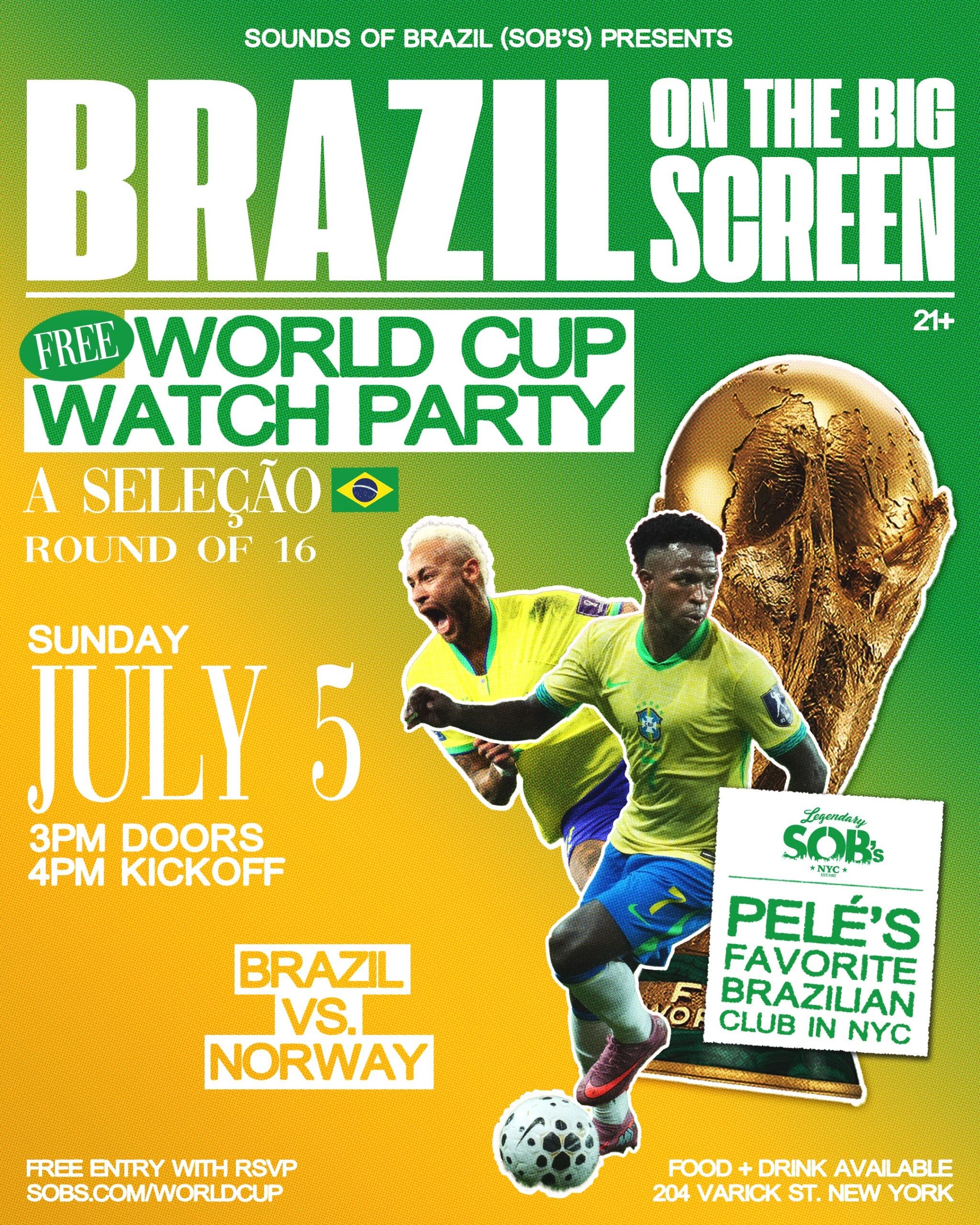 Brazil On The Big Screen: Brazil vs Norway