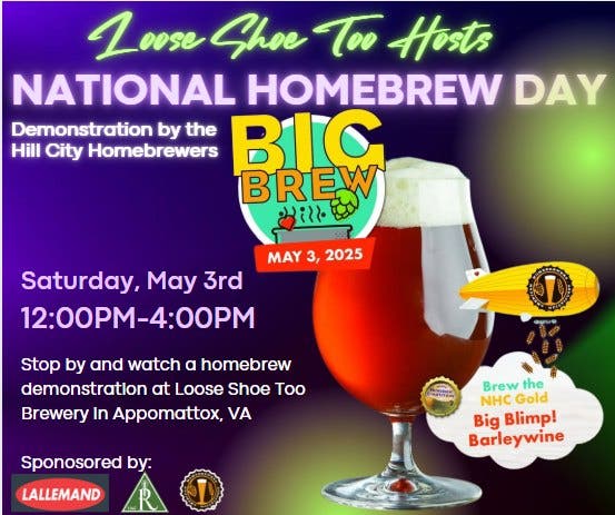 Big Brew For National Homebrew Day @ Loose Shoe Too Brewery