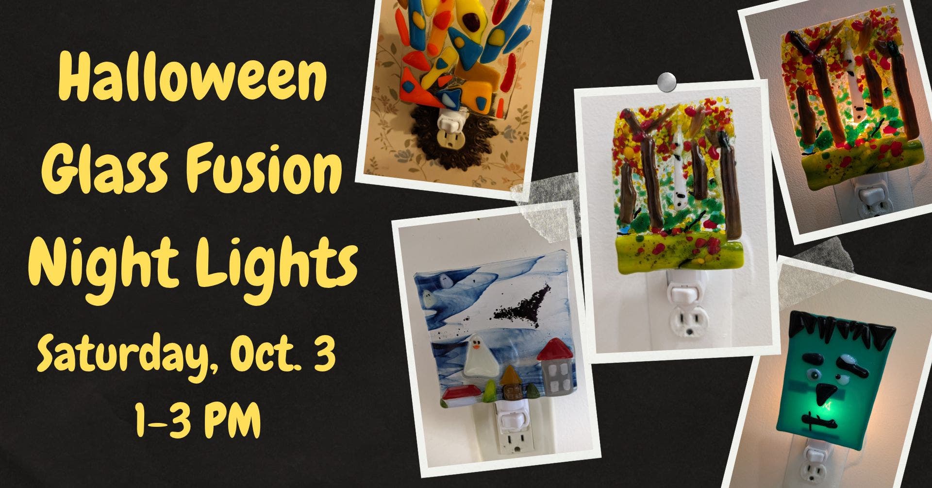 Halloween Glass Fusion Night Lights 