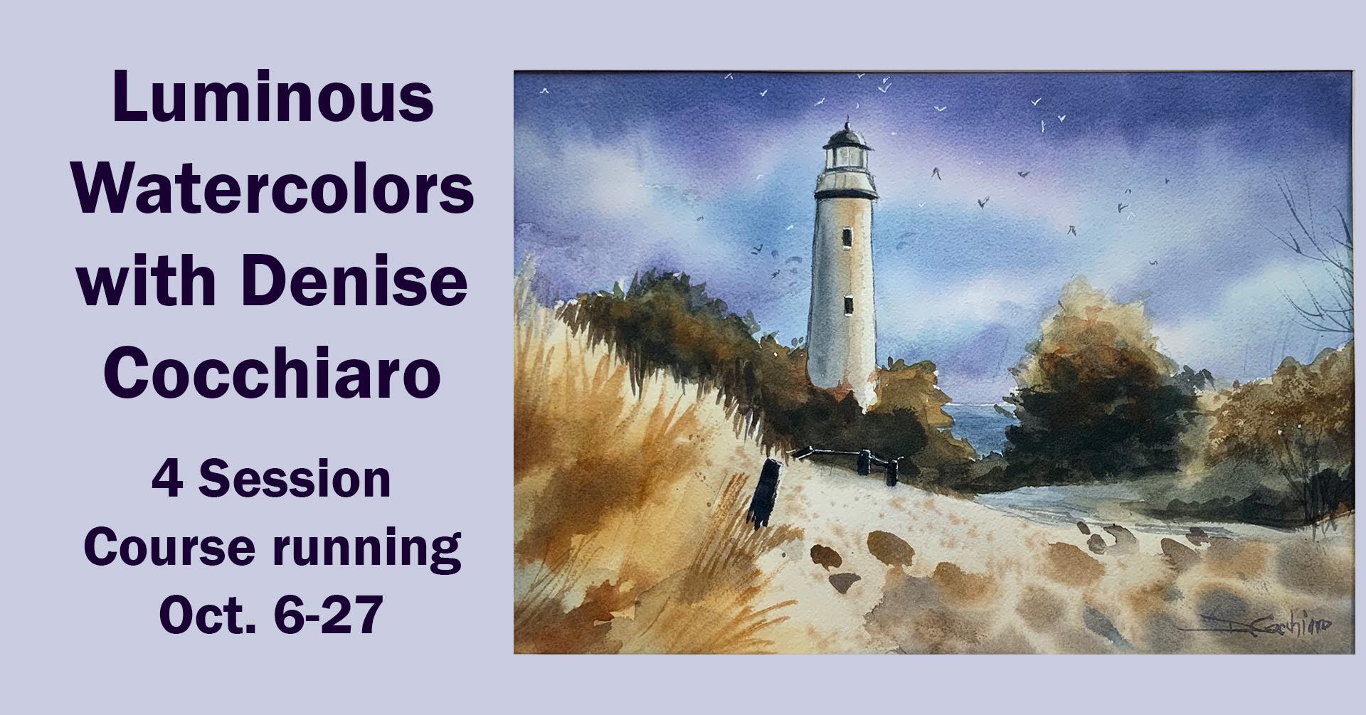 Luminous Watercolors with Denise Cocchiaro