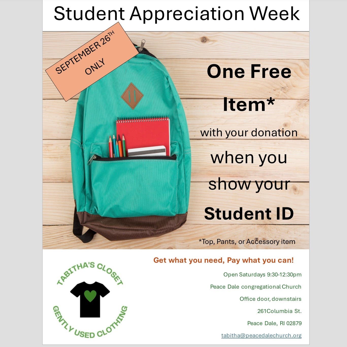Student Appreciation Week