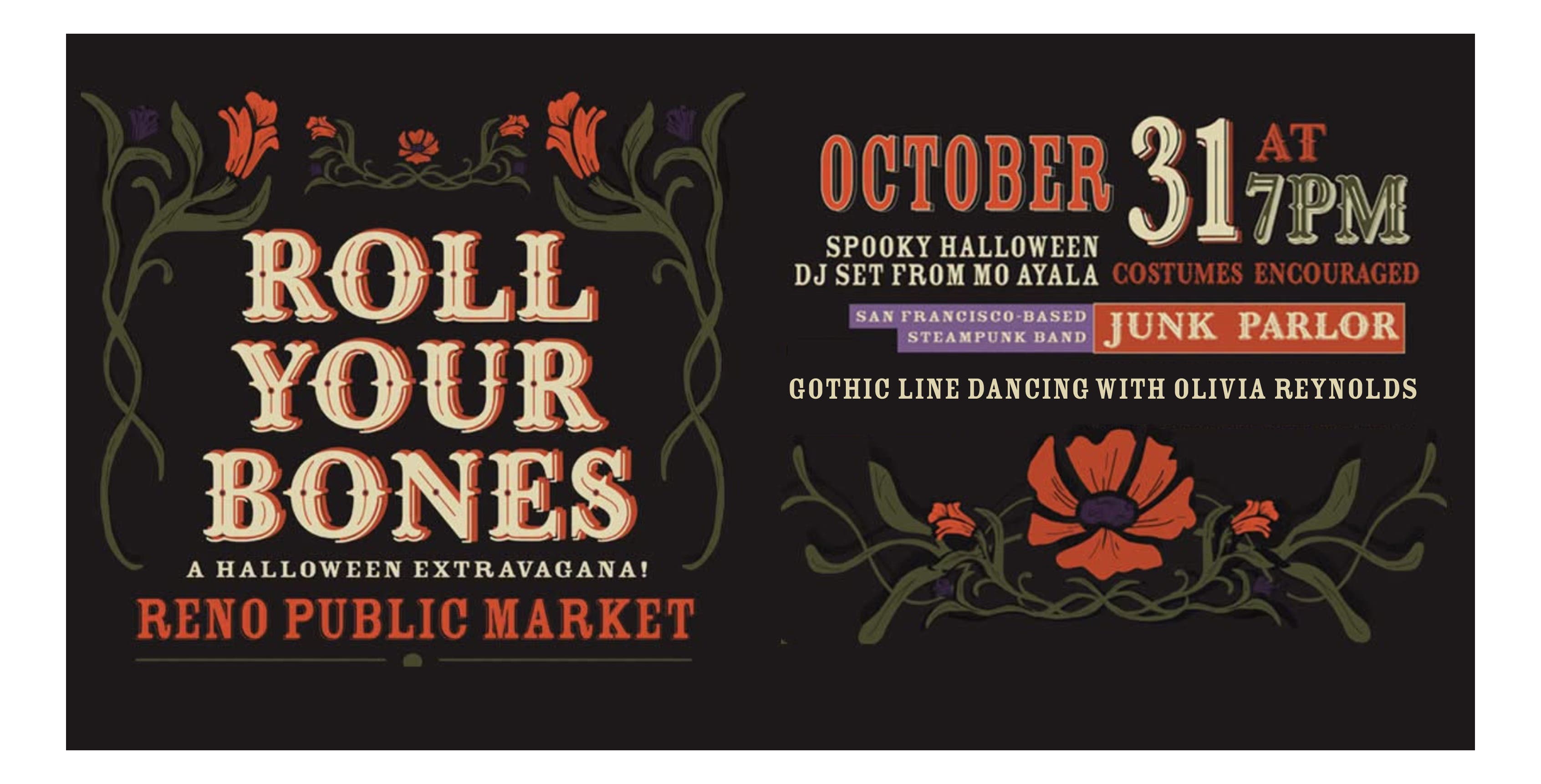 ROLL YOUR BONES: A Halloween Extravaganza at Reno Public Market