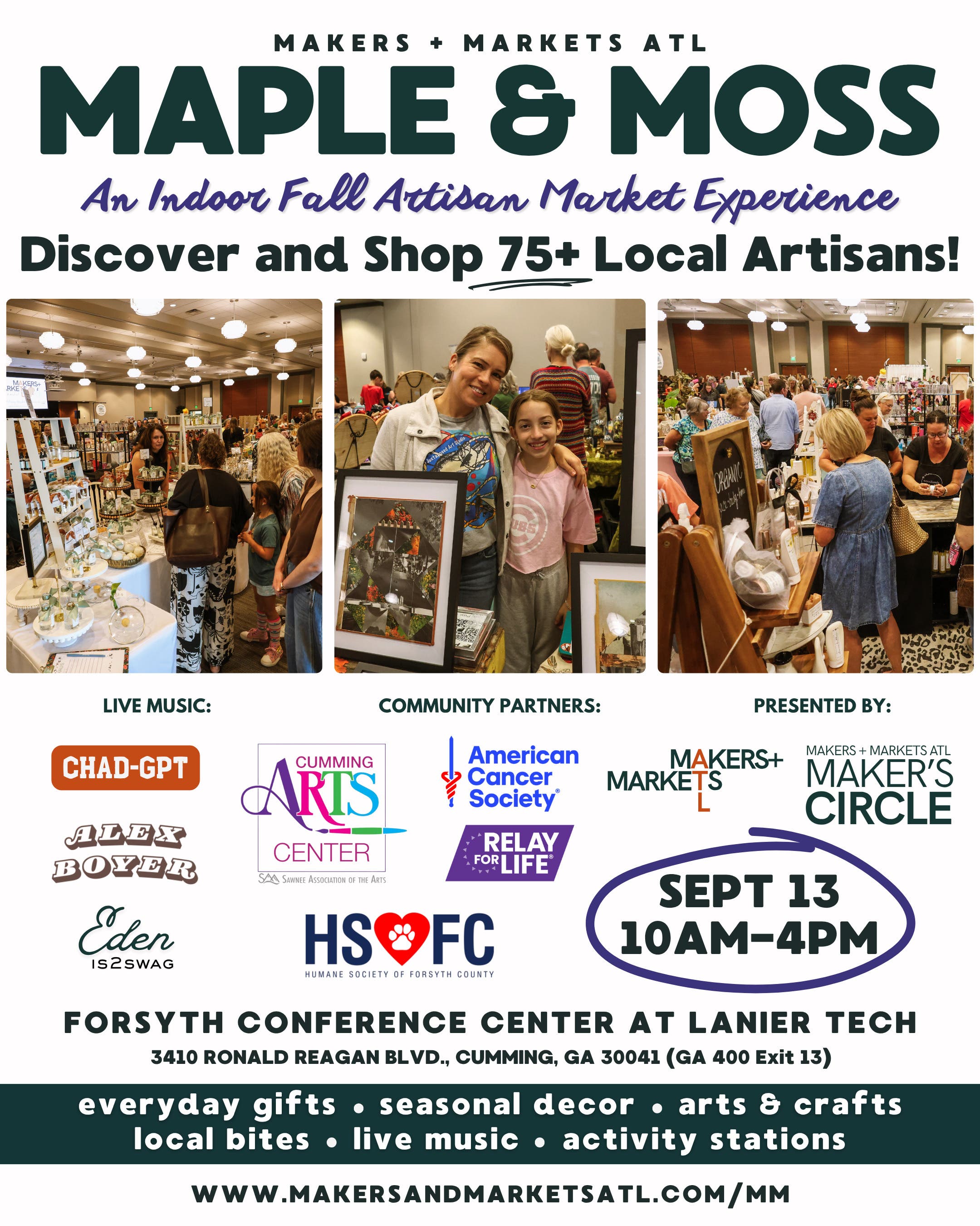 Maple & Moss: An Indoor Fall Artisan Market Experience
