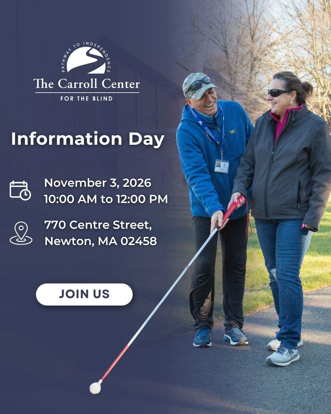 Information Day at The Carroll Center for the Blind
