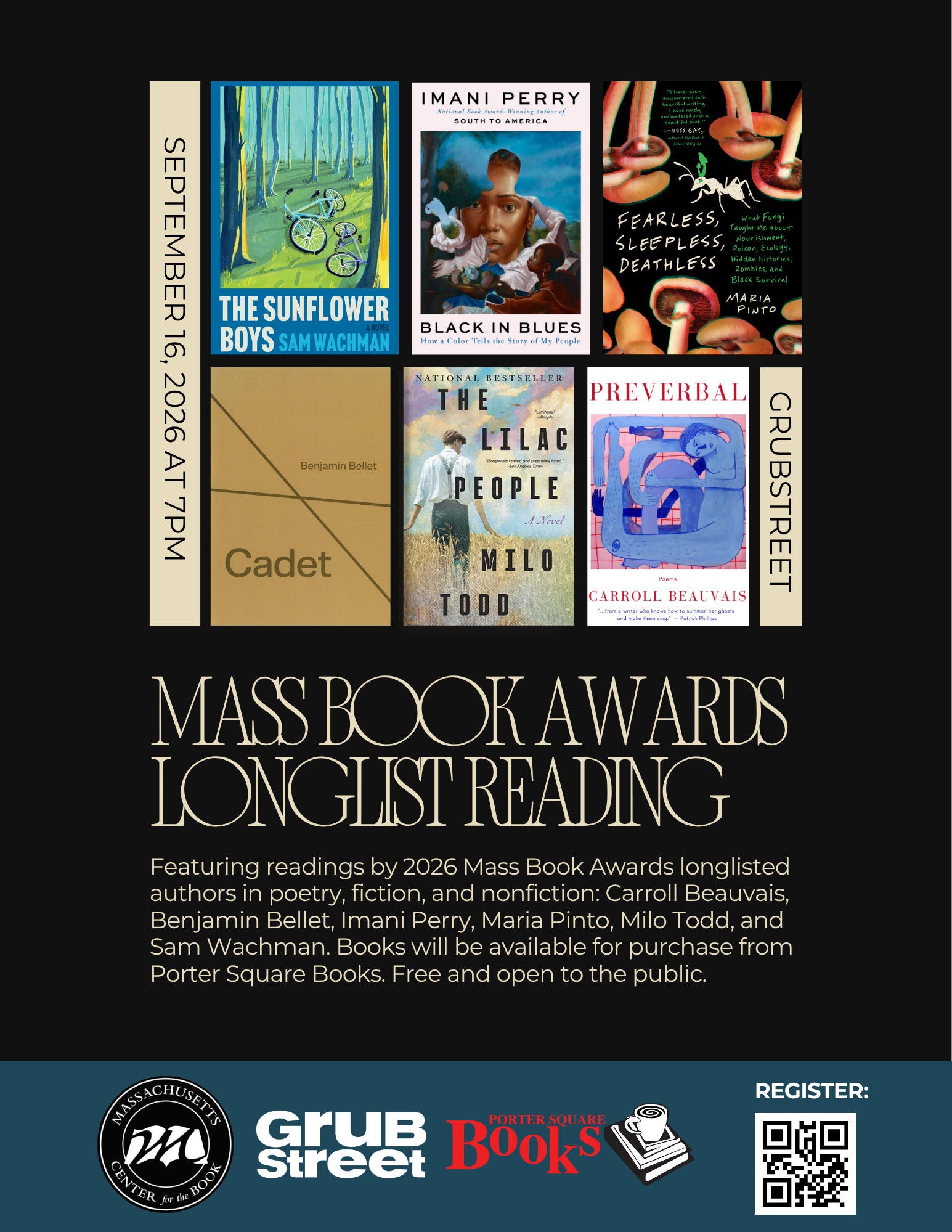 Mass Book Awards Longlist Reading