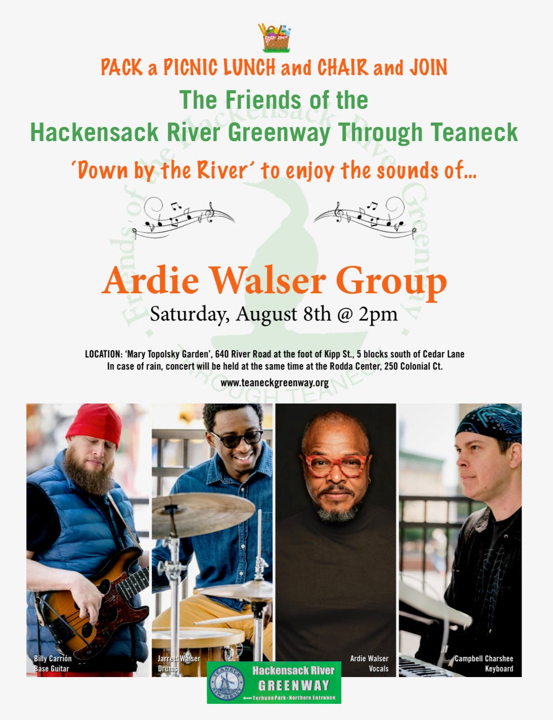 Friends of the Hackensack River Greenway "Concert at the Riverside" with the Ardie Walser Group