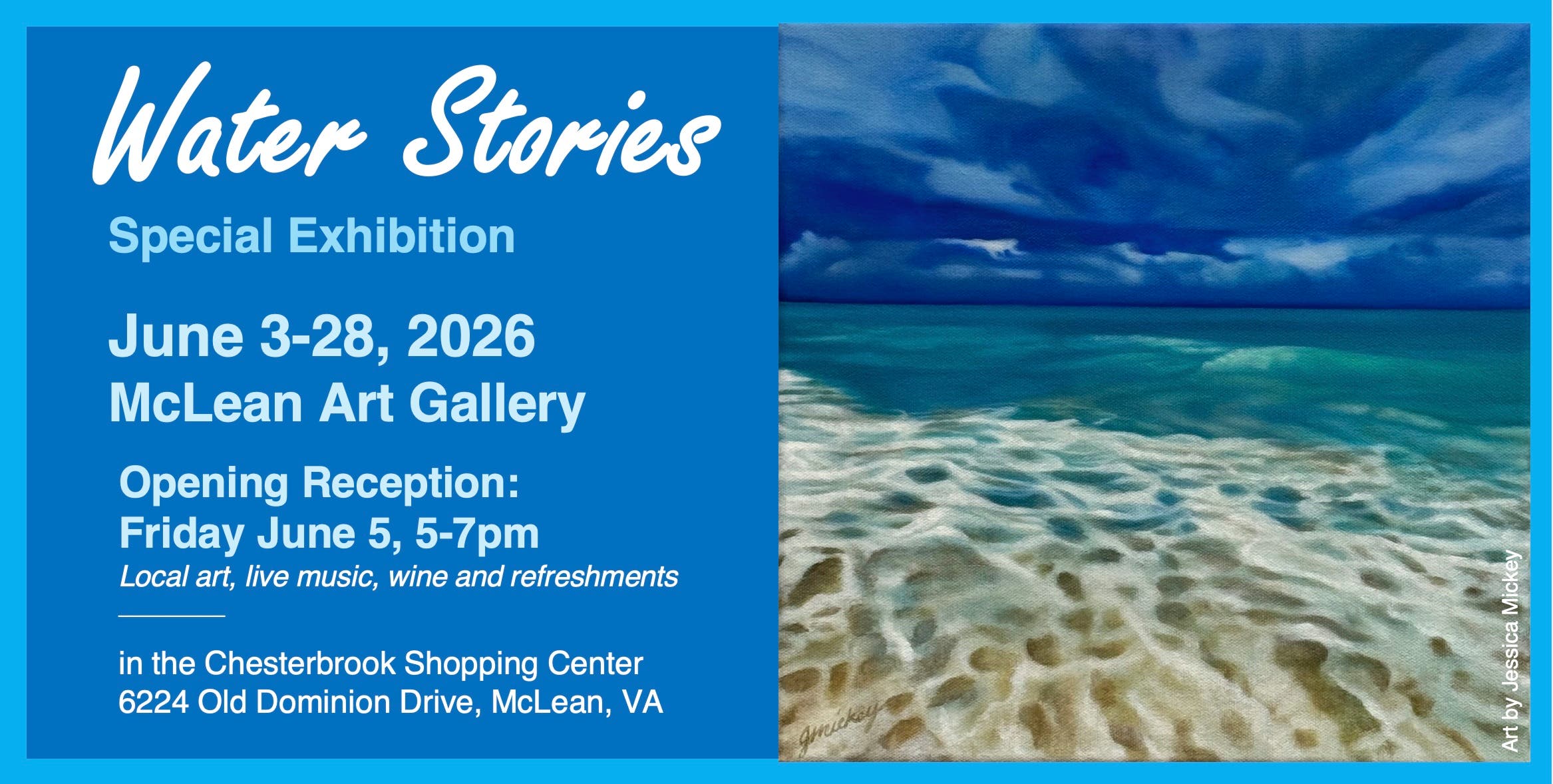 Reception: June Show & Special 'Water Stories" Exhibit