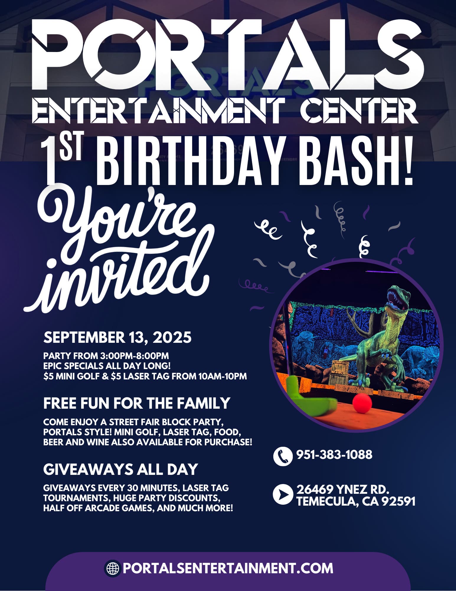 Portals Entertainment Center's 1st Birthday Bash