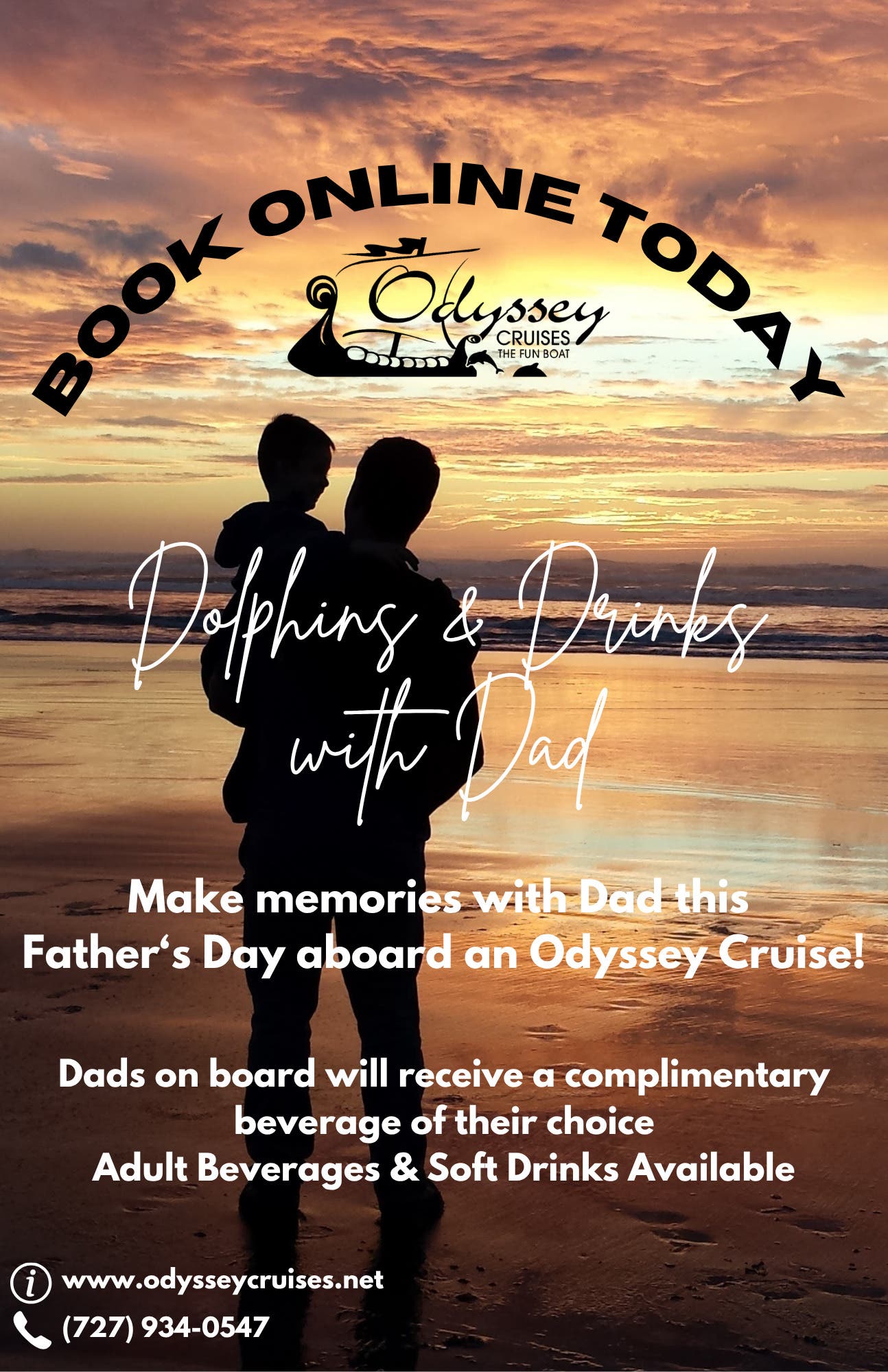 Dolphins and Drinks with Dad Cruises to Anclote Key!