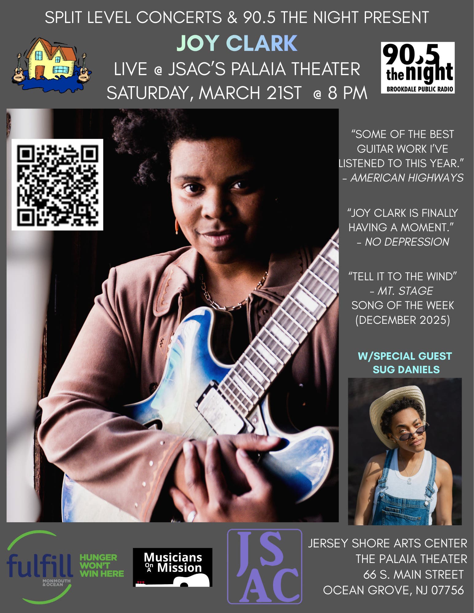 Mar 21 | Joy Clark And Her Band With Philly's Sug Daniels Opening At ...