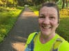 Elizabeth Megill Lang training on the Edgar Felix Bike Path