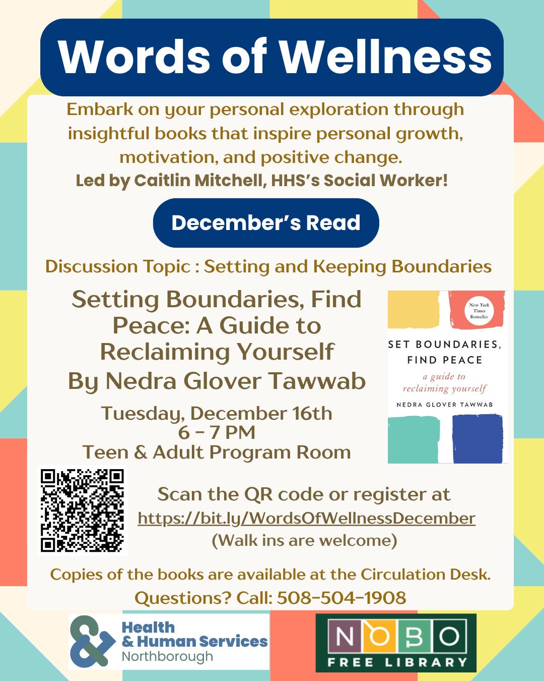 Words of Wellness Book Club Discusses Boundaries
