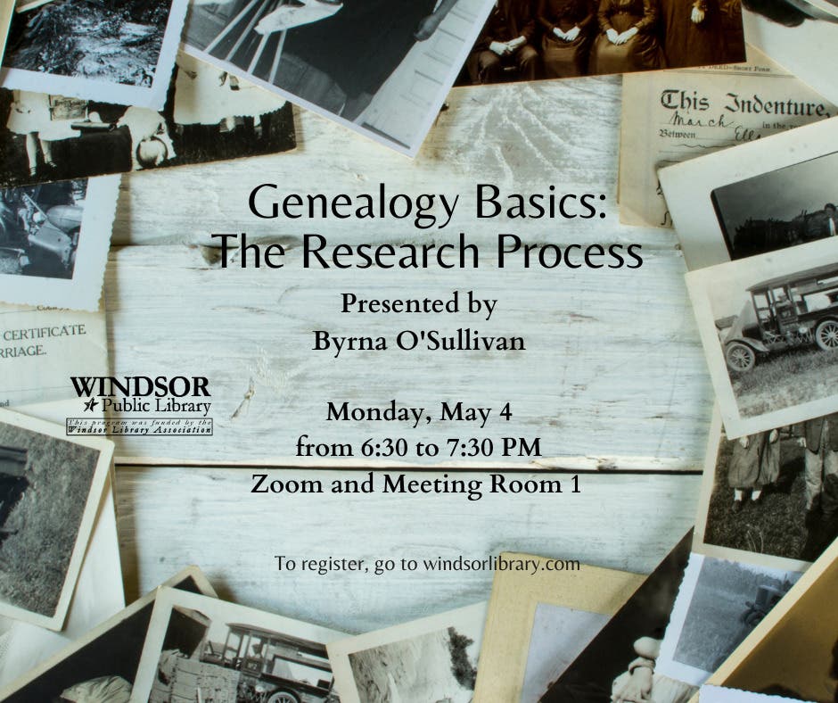 Genealogy Basics: The Research Process
