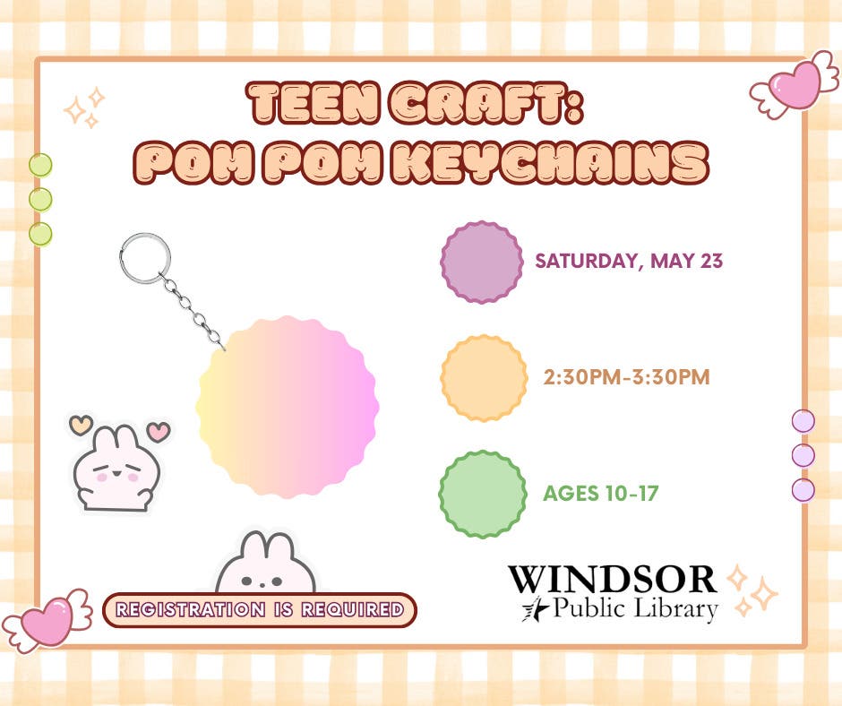 Teen Craft: Pom Pom Keychain