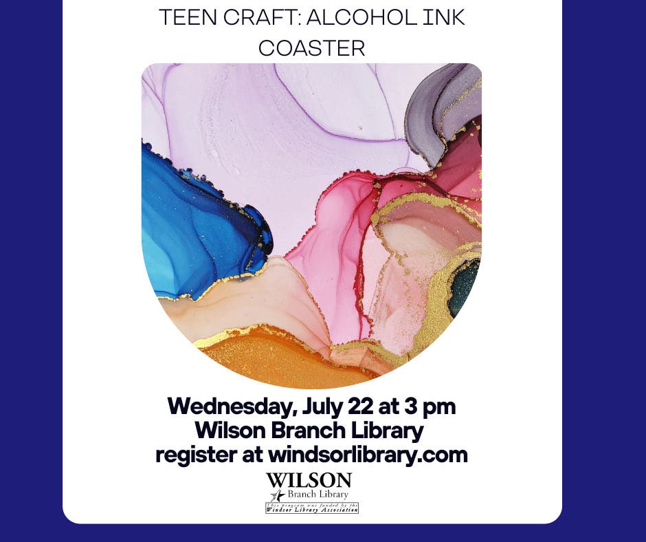Teen Craft: Alcohol Ink Coaster