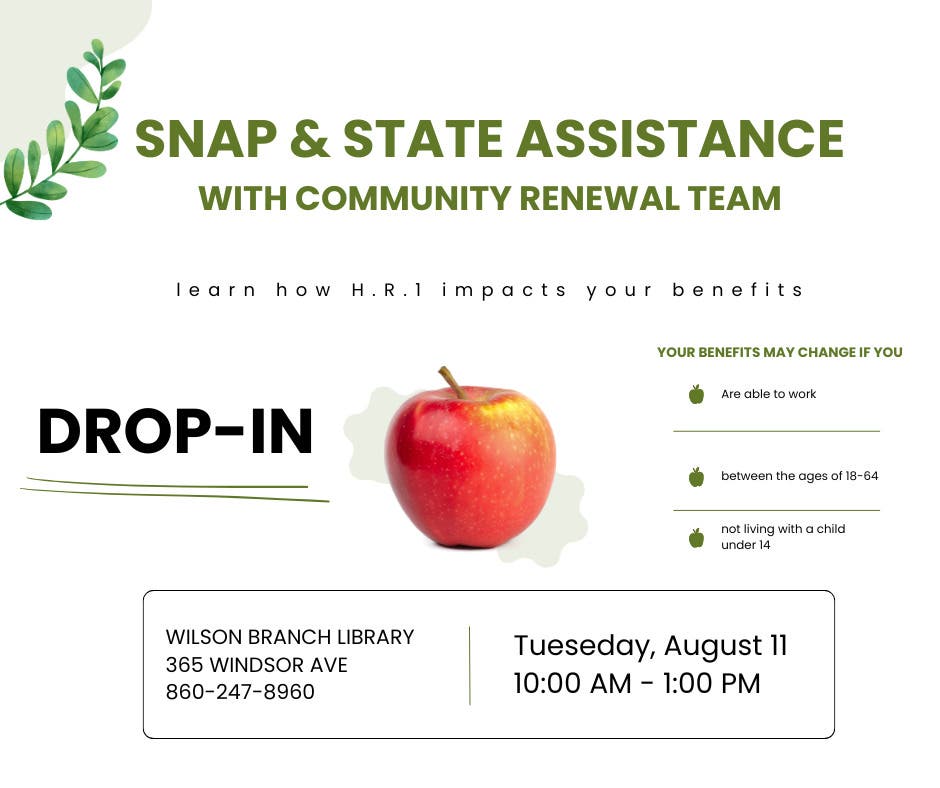 Drop-In SNAP and State Assistance Help with CRT