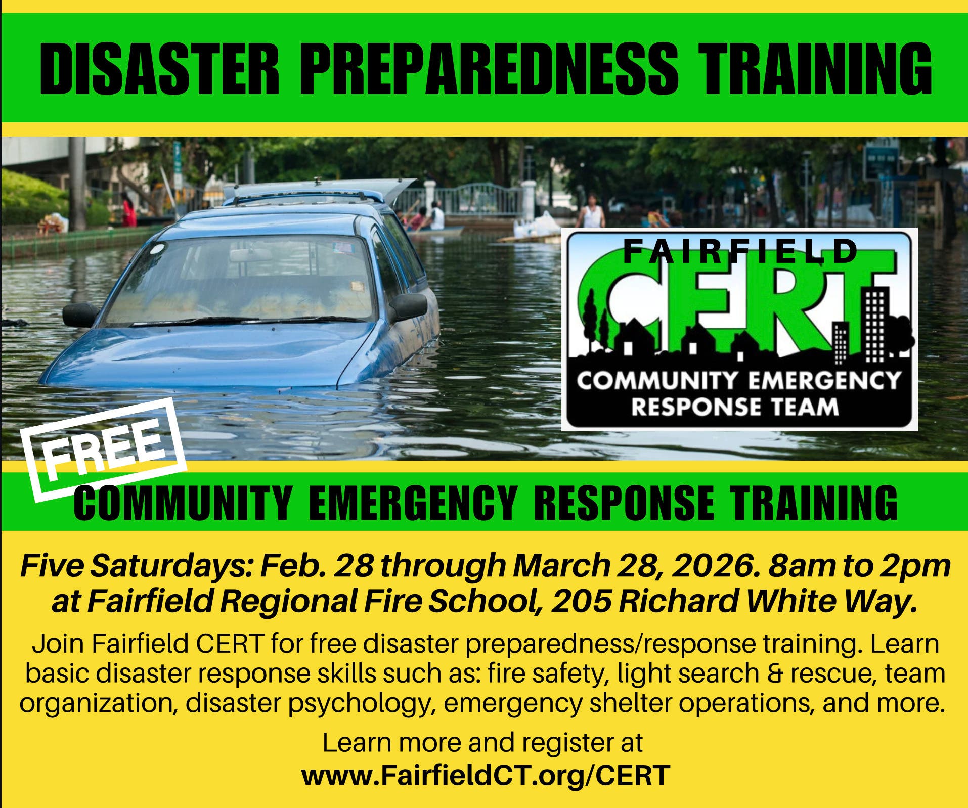 Fairfield CERT Disaster Preparedness Training