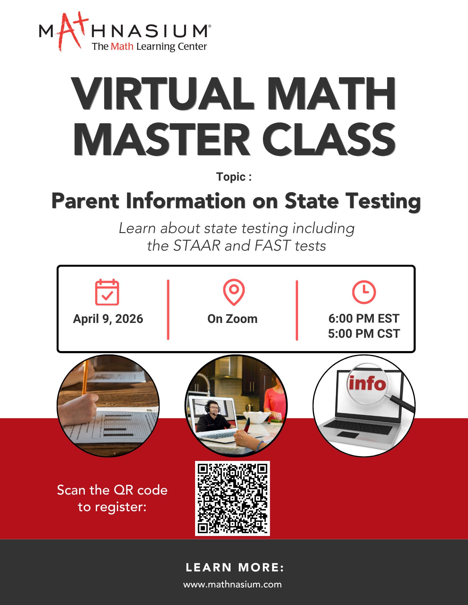 FREE Virtual Math Master Class for Parents: Understanding State Testing