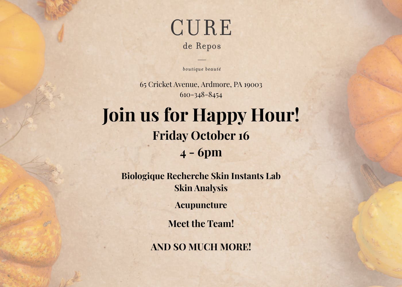 Happy Hour at Cure De Repos