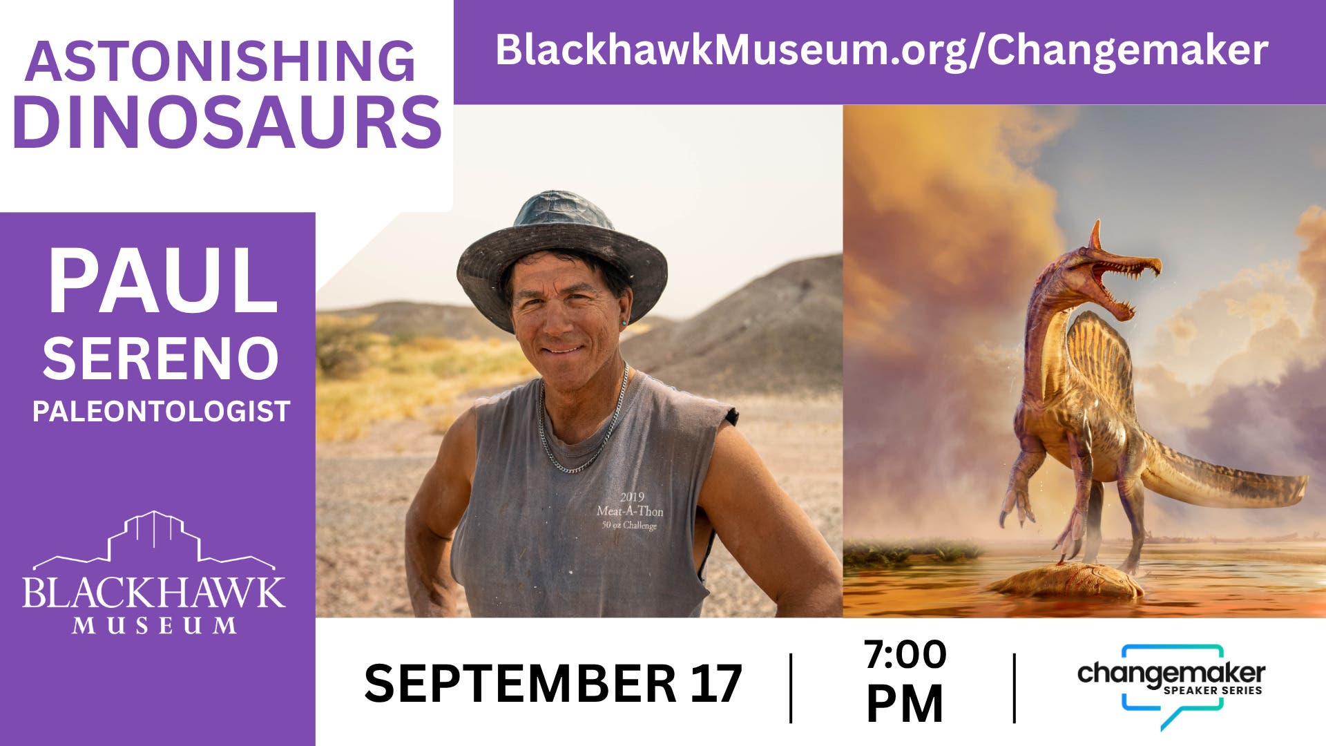 Changemaker Speaker Series: Dr. Paul Sereno – Astonishing Dinosaurs