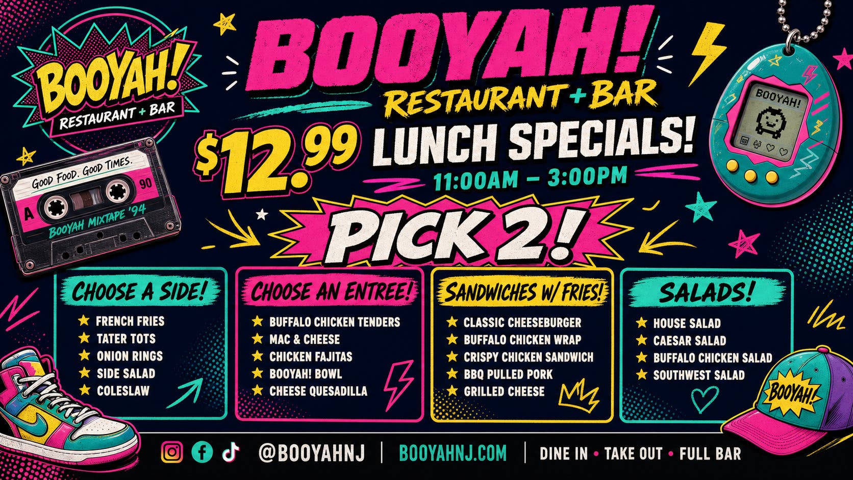 Booyah! Restaurant + Bar Lunch Specials