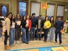 Author Raakhee Mirchandani, local elected officials, and student co-hosts. 