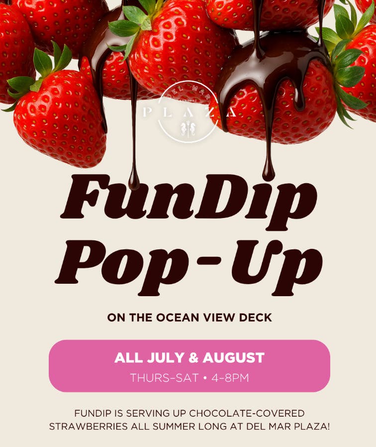 Dip Into Summer: Chocolate and Dubai Chocolate Strawberry Pop-Up at Del Mar Plaza