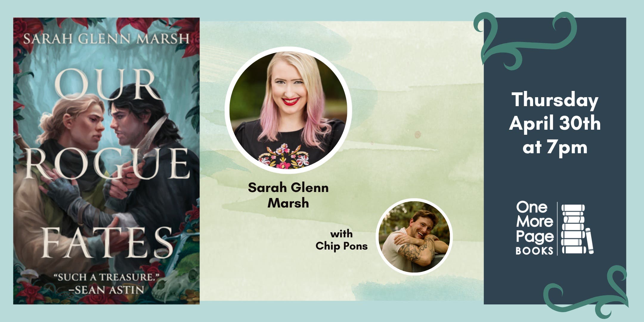 Author Sarah Glenn Marsh Celebrates OUR ROGUE FATES