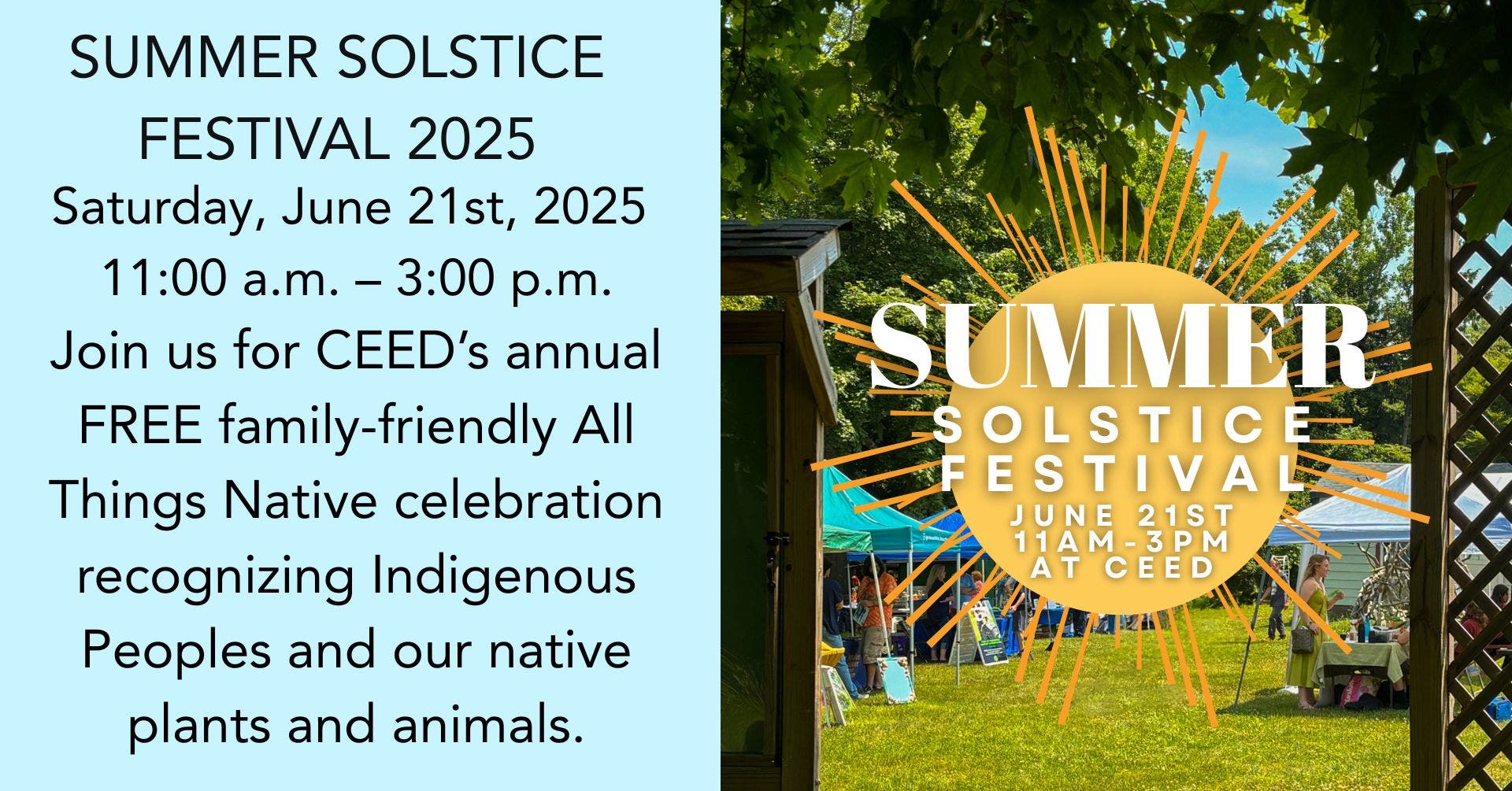 Summer Solstice Festival 2025 @CEED