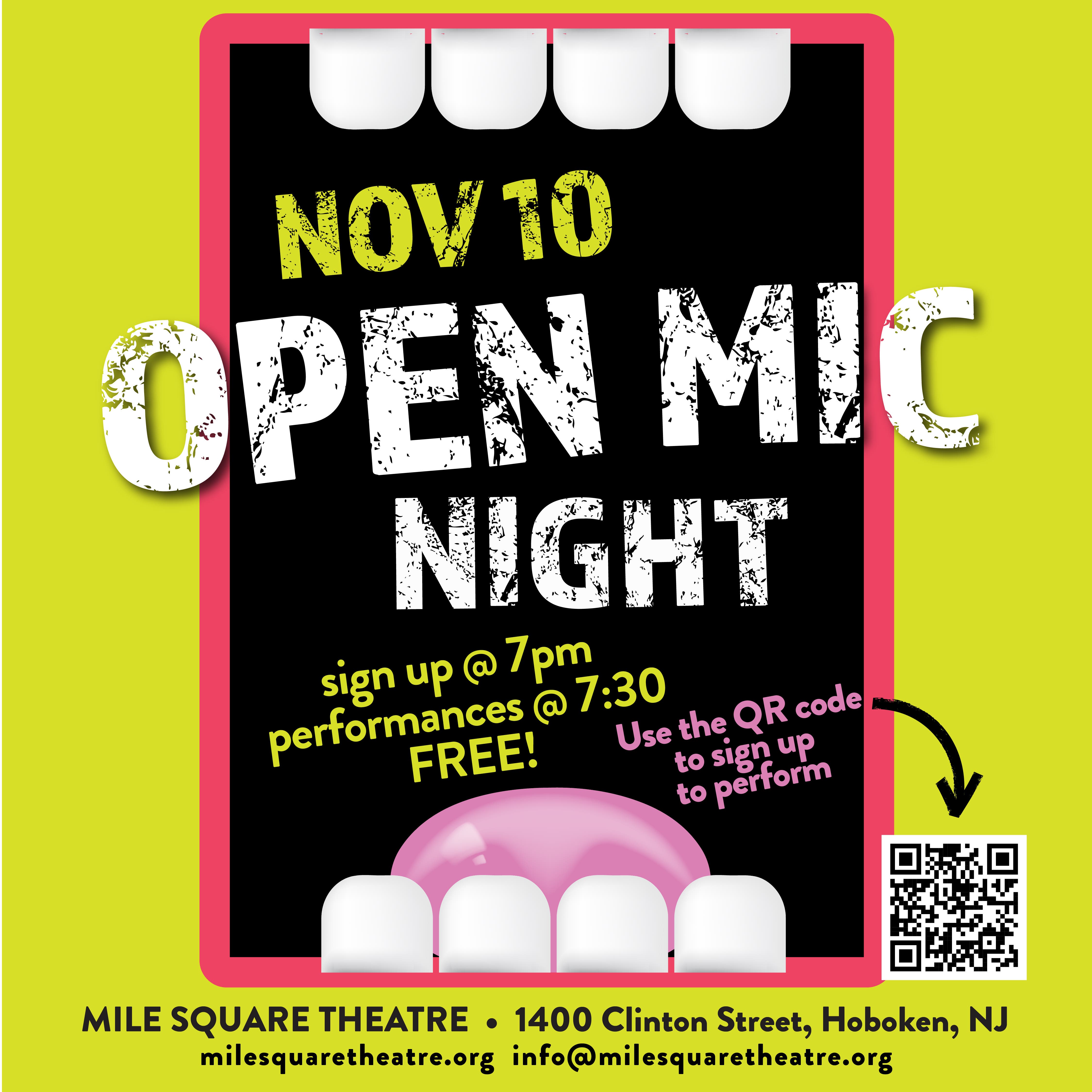 MST November Open Mic Night