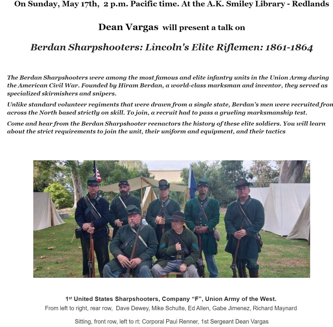 Civil War History Program