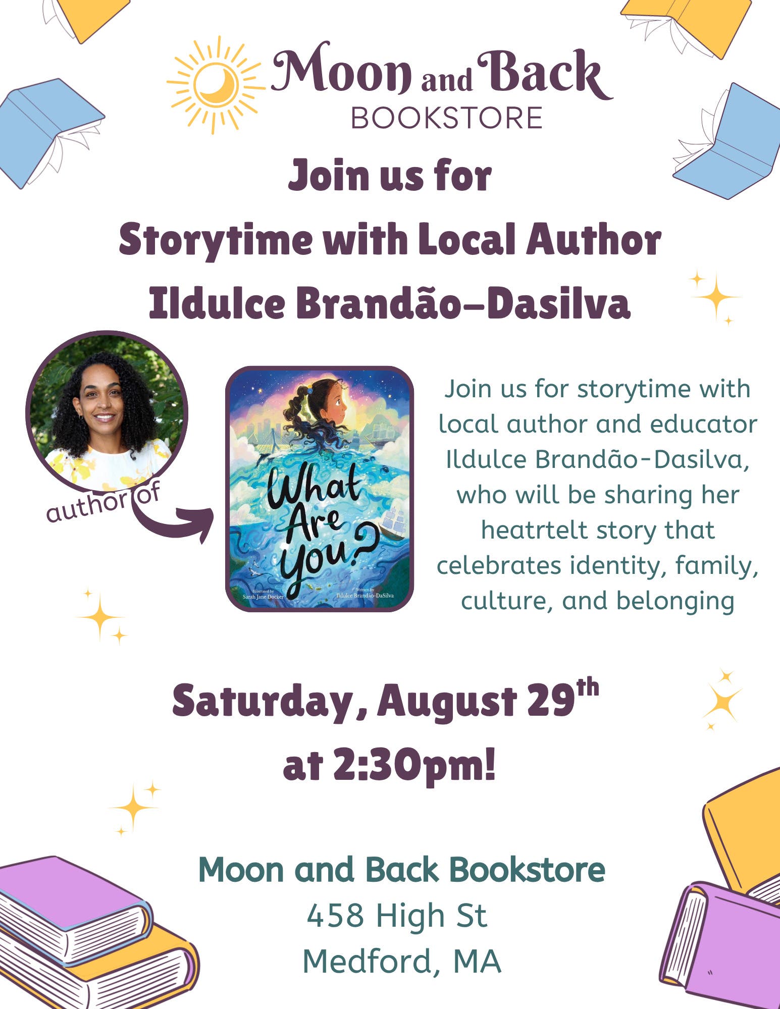 What Are You? Local Author Storytime at Moon and Back
