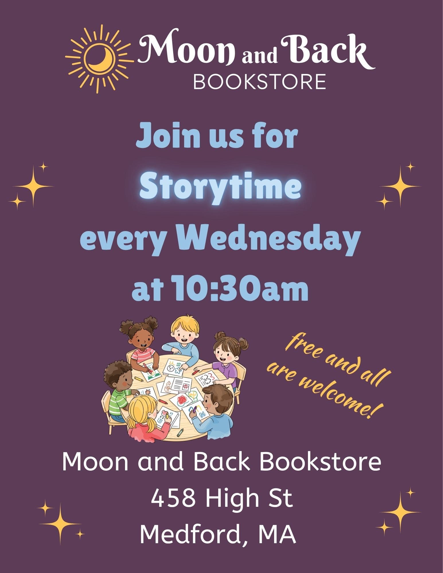 You Can Sit With Me Storytime at Moon and Back