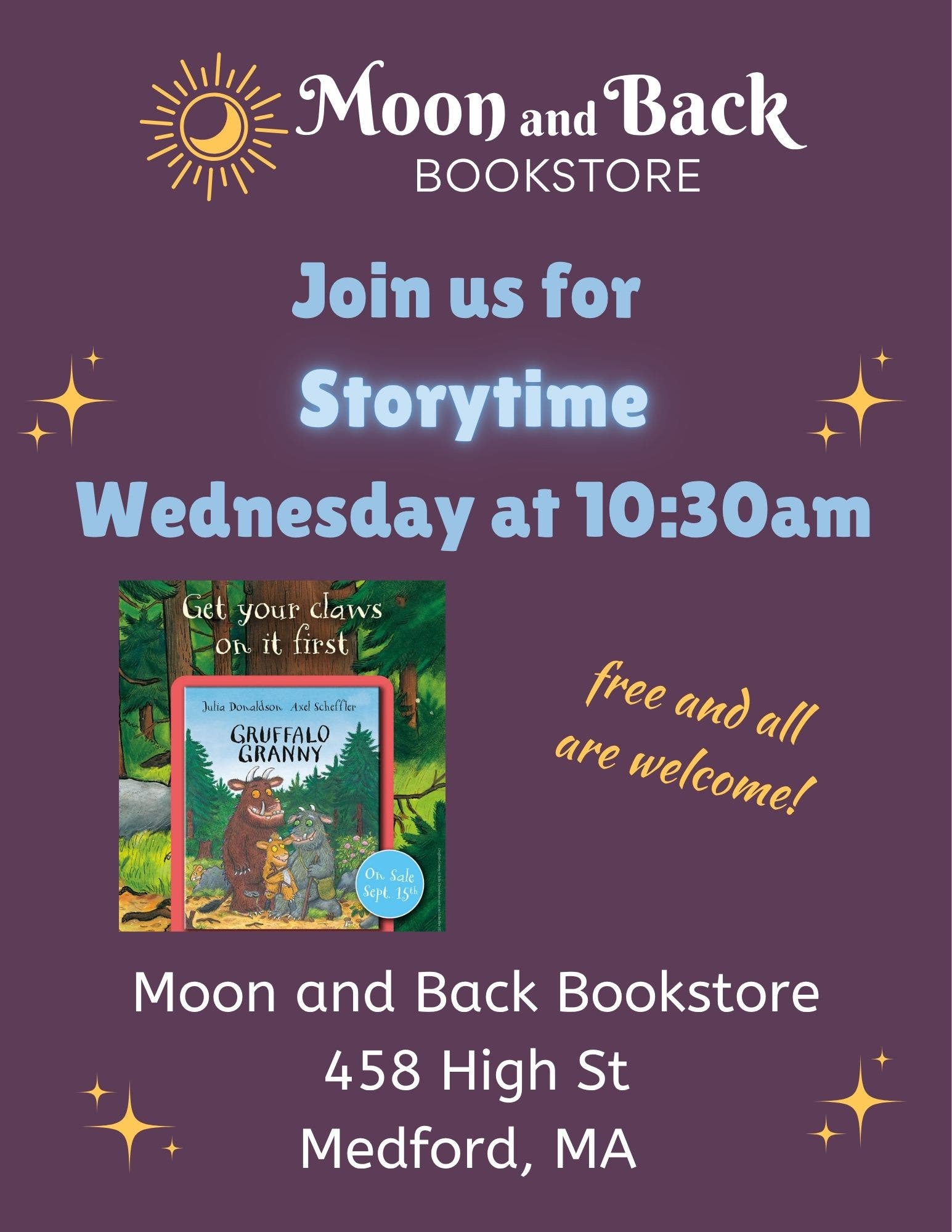 Granny Gruffalo Storytime at Moon and Back