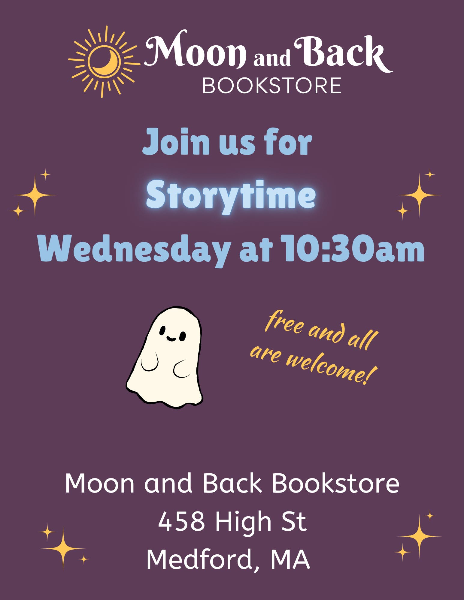 To Knit a Ghost Storytime at Moon and Back
