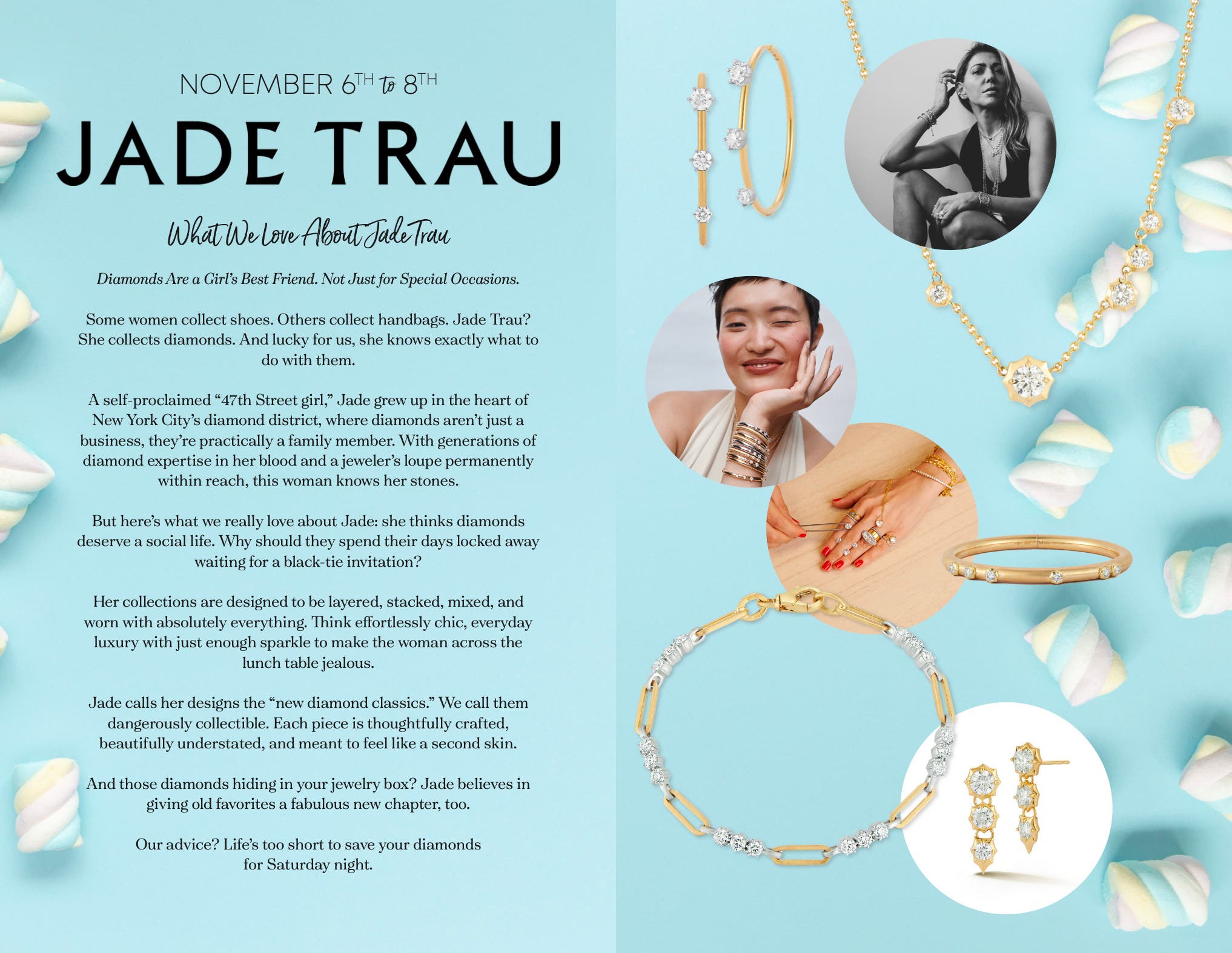 Jade Trau Trunk Show November 6-8